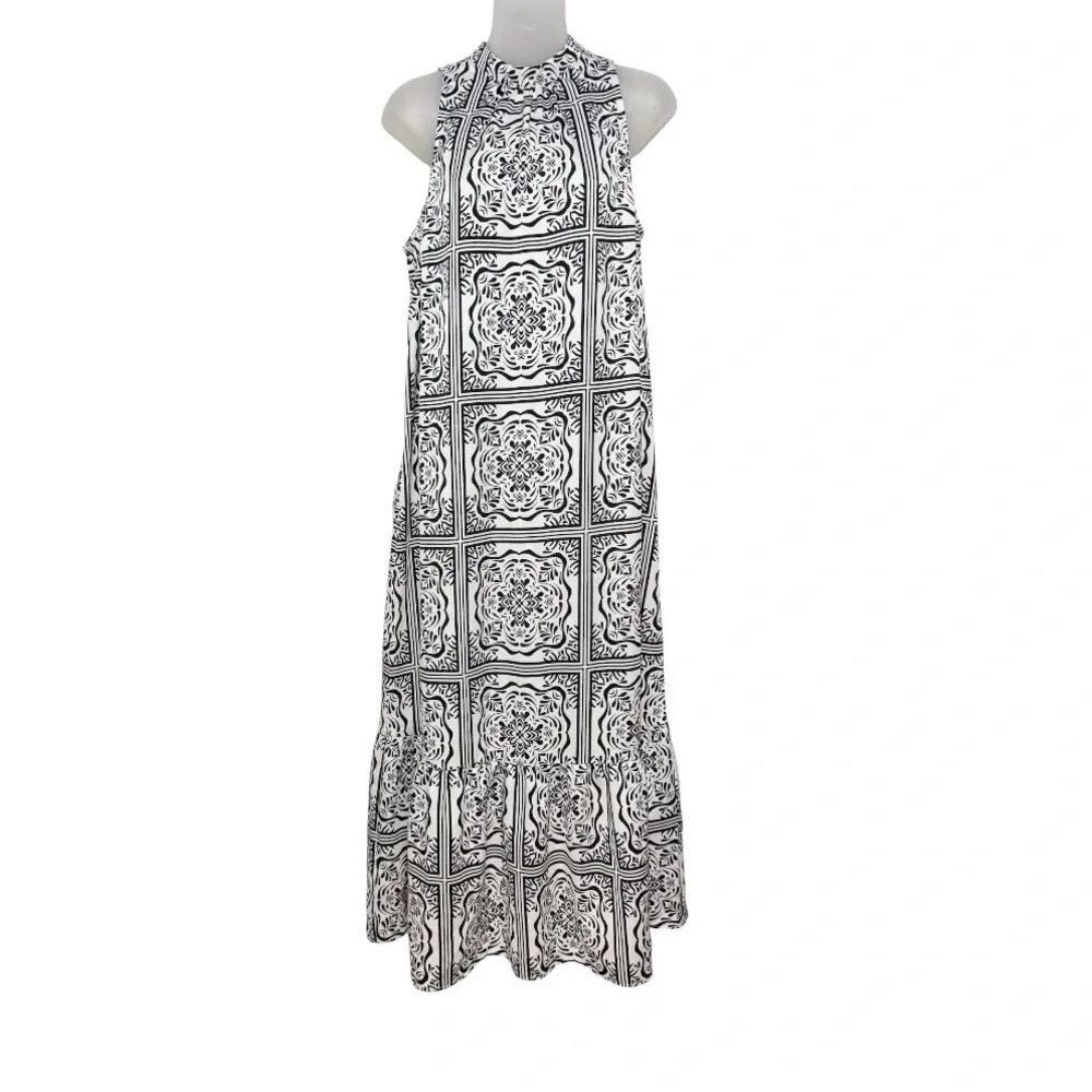LOFT Tiered Halter Dress - Picture 5 of 7
